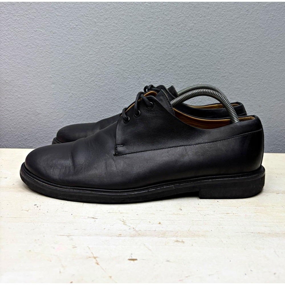 A.P.C. Black Leather Derby Dress Shoes Size 12 US 9